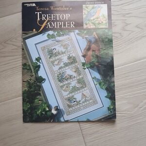 Leisure Arts Teresa Wentzler Treetop Sampler Cross Stitch Pattern Birds 1998